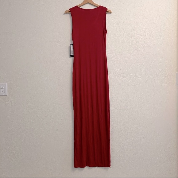 NWT Bebe Red Bedazzled Sleeveless Maxi Dress, Size S - Picture 3 of 8
